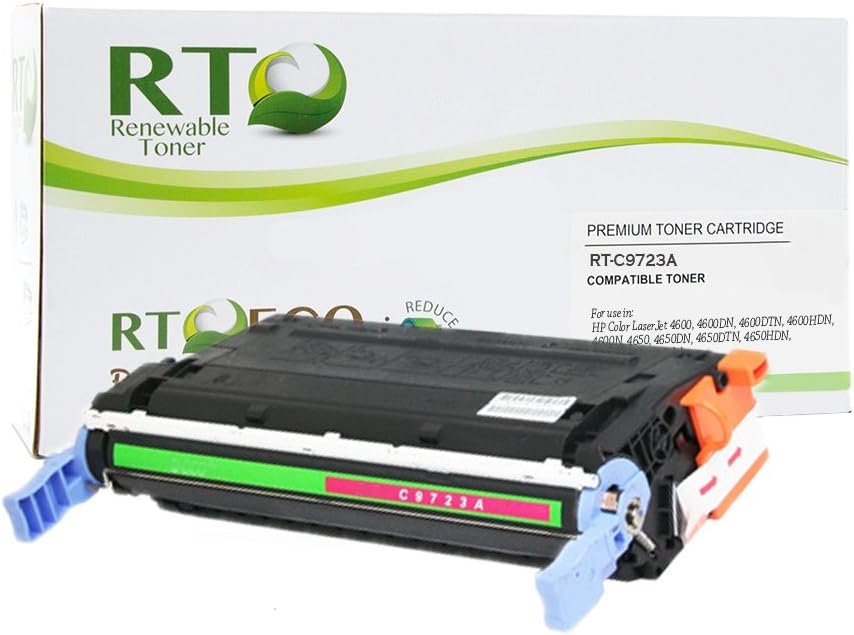 Renewable Toner Compatible Toner Cartridge Replacement for HP 641A C9723A Color Laserjet 4600 4650 (Magenta)
