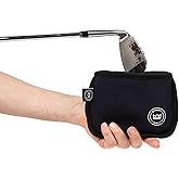 Golf Club Cleaner for Golf Bag - Golf Ball Cleaner Pouch - Waterproof Inside and Dry Outside - Golf Club Brush and Groove Cleaner in One - Golf Ball Washer - Golf Club Bag Accessories