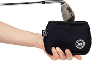 DYNASTY GOLF Golf Club Cleaner for Golf Bag - Golf Ball Cleaner Pouch - Waterproof Inside and Dry Outside - Golf Club Brush and Groove Cleaner in One - Golf Ball Washer - Golf Club Bag Accessories