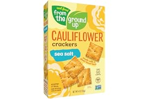From The Ground Up, Cauliflower Crackers Sea Salt, 4 Ounce