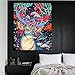 TONZOM Wooden Framed Paint by Number Kits DIY Canvas Oil Painting for Kids, Students, Adults Beginner – Colorful Sika Deer 16x20 inch with Brushes and Acrylic Pigment