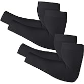 Newbyinn Arm Sleeves for Men Women, Size L - XL, UV Sun Protection Sleeve to Cover Tattoo, Cooling Compression Arm Cover