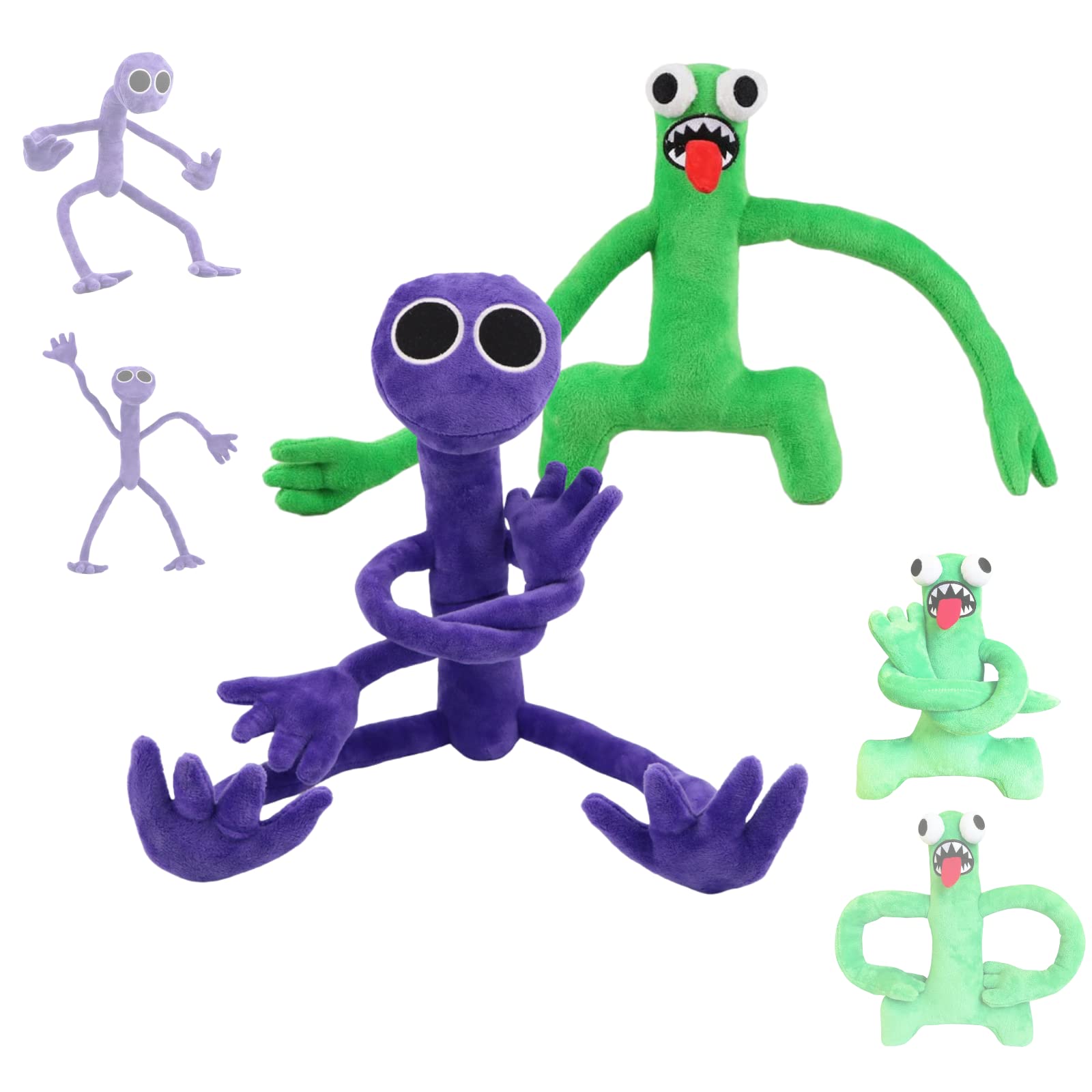 Super JAKES Friends of the Rainbow Plush Toy,Green Adventure Horror Game Plush Toy,Friends of the Rainbow Gift for Gaming Fans (2PCS)