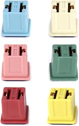 QWORK 12 Pcs Automotive Flat Jcase Fuses Low Profile 20A-60A Set view 4