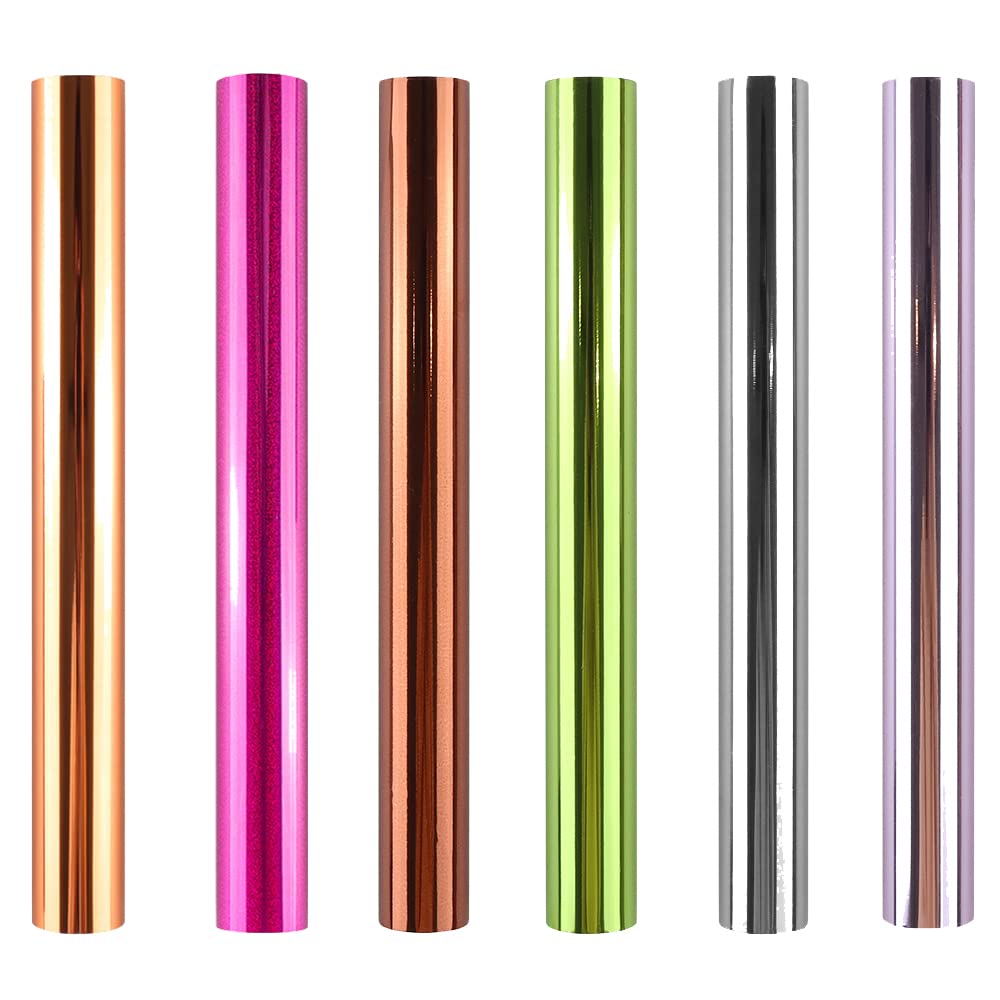 Metallic Foil Paper for Arts & Crafts, Classroom Activities & DIY Projects - 7.6"x196" Foil Color Cardstock Paper for Invitations and Scrapbooking