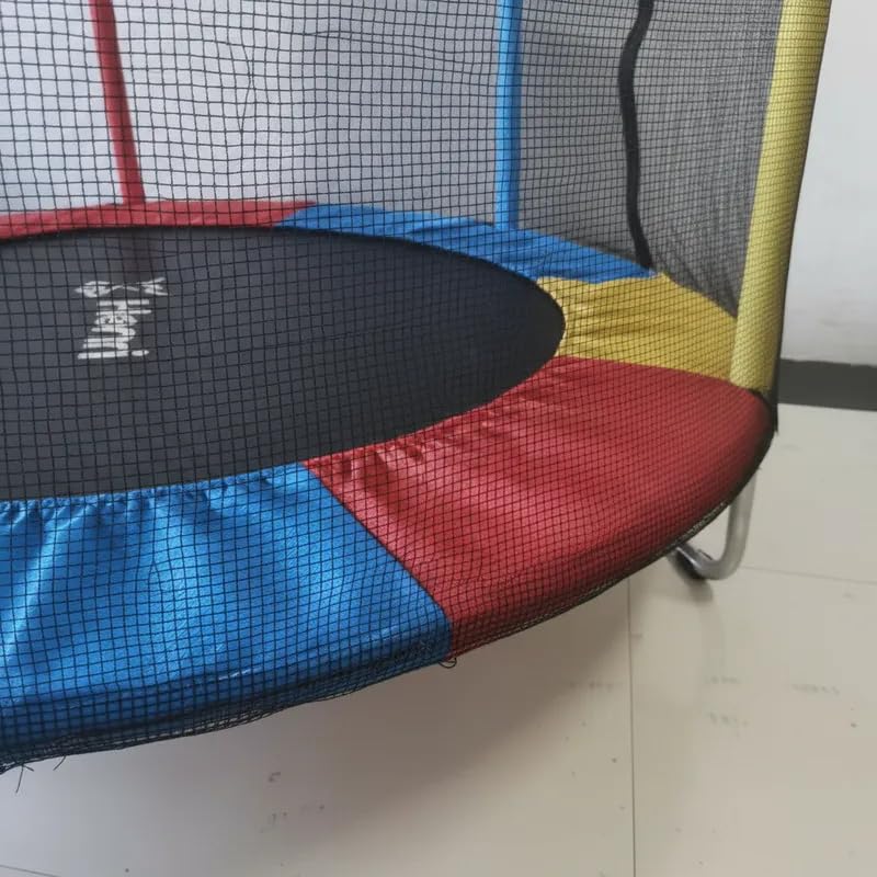 Cama Elástica Pula Pula Infantil Trampolim 1,4m Lona de Salto Preta Proteção de Molas Colorida Para Área Interna e Externa Henri Trampolim