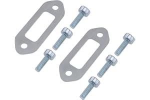 The Lord of the Tools 2 Sets of Lawn Mower Silencer Kit Compatible with Stihl TS410 TS420 63x22mm Screw Length 19.8mm 2 Vent 