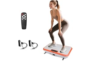 ROTAI Shake Plate Vibration Exercise Machine for Lymphatic Drainage Massager & Weight Loss, 400 lbs Capacity Whole Body Vibrating Plate Workout for Women and Men