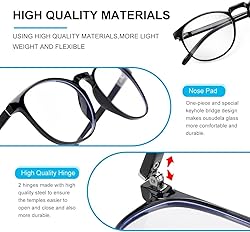 ousudela 3-Pack Blue Light Blocking Glasses for