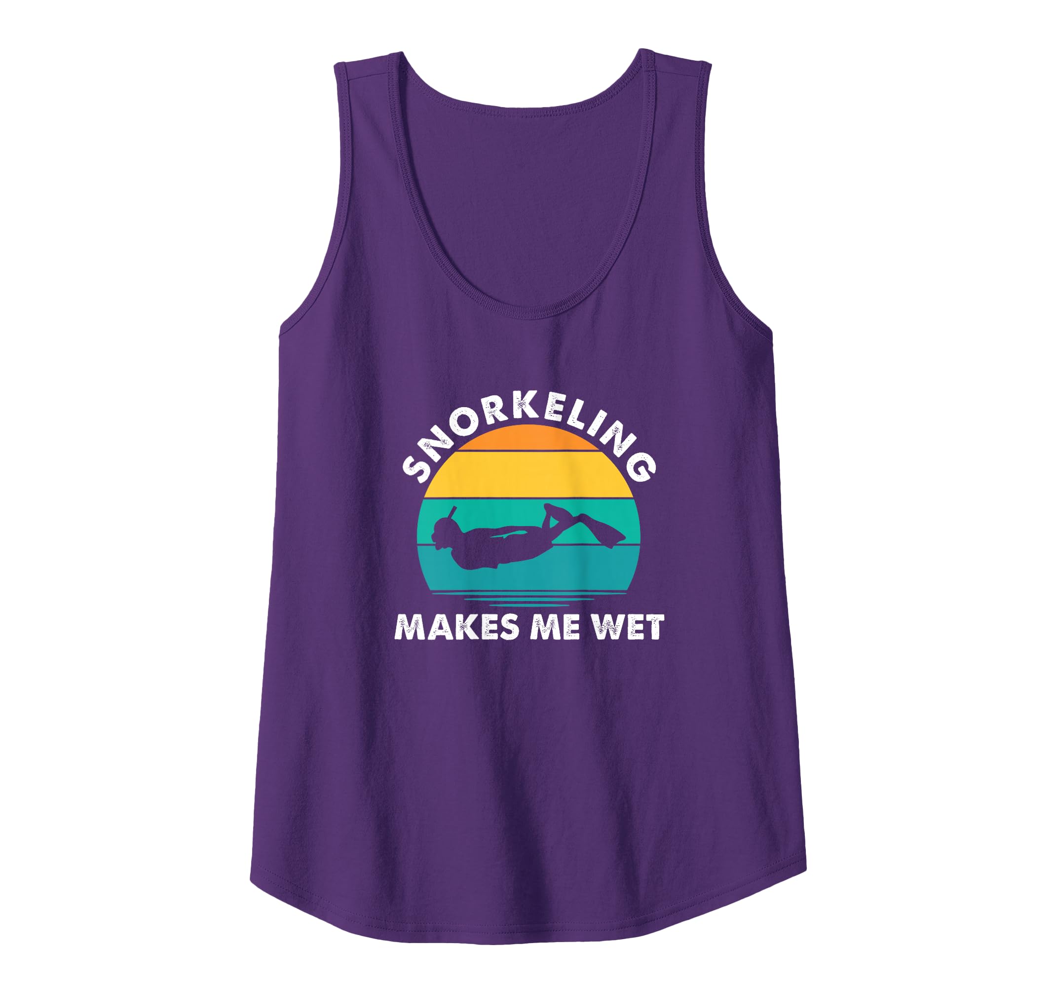 Snorkeling Makes Me Wet, Vintage Snorkel Diving Tank Top