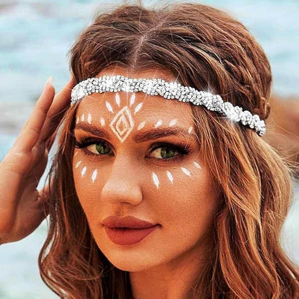 Amazon.com : Taiyin 2 Pcs Women Rhinestones Headband