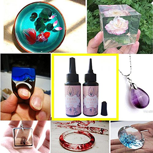 image for TDYL UV Resin Hard for DIY Jewelry Making Gule Type Ultraviolet Curing