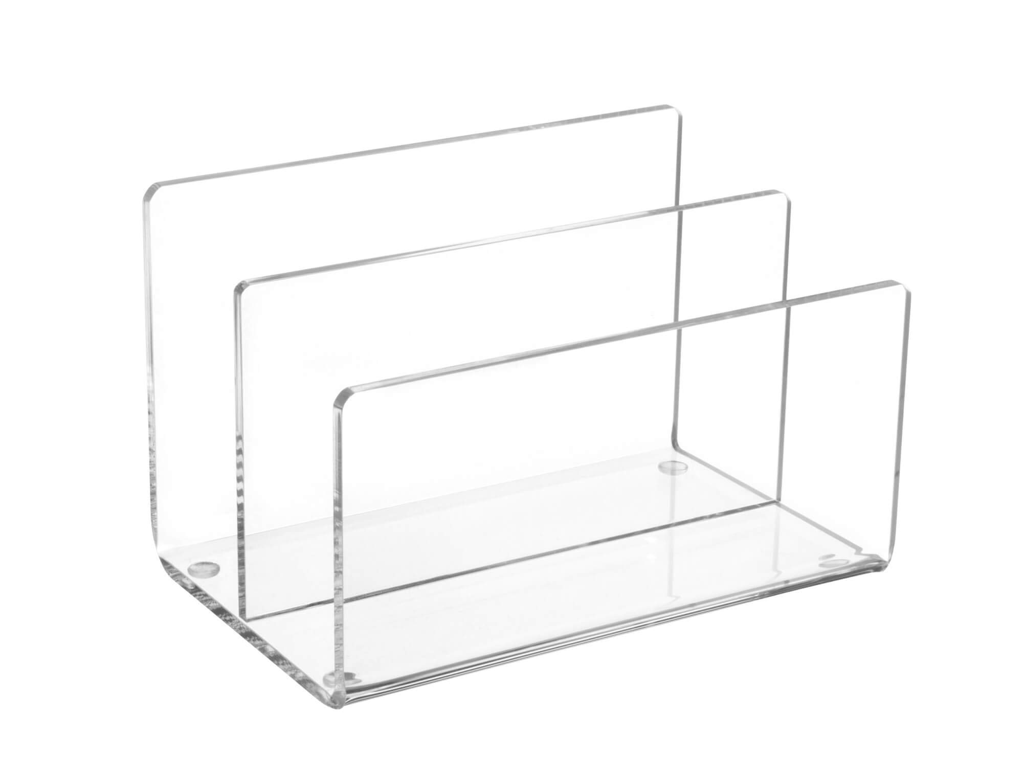 Maul 1952005 Acrylic Card Holder 2 Compartments Clear — image 1