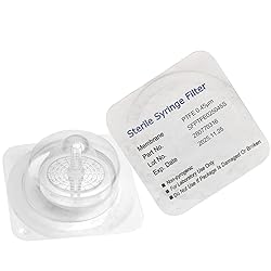 Sterile Syringe Filters PTFE 25 mm Diameter 0.45 um