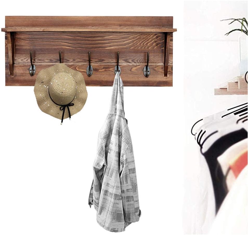 Best Country Rustic Wall Mounted Wood Coat Rack