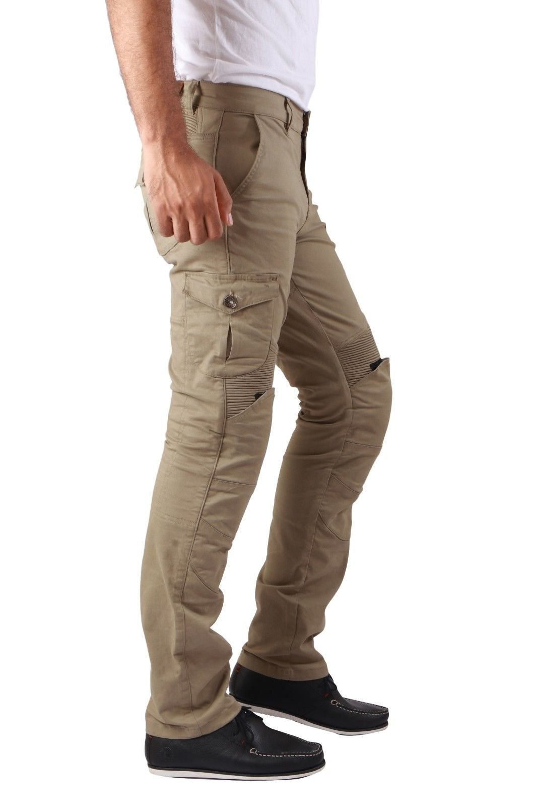 Men's Motorcycle Cargo Trousers with 