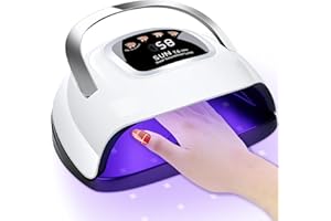 LKE UV Nail Lamp, Dryer 220W Light for Nails with 4 Timers LED Lamp Gel Polish Kit Professional Art Tools Automatic Sensor