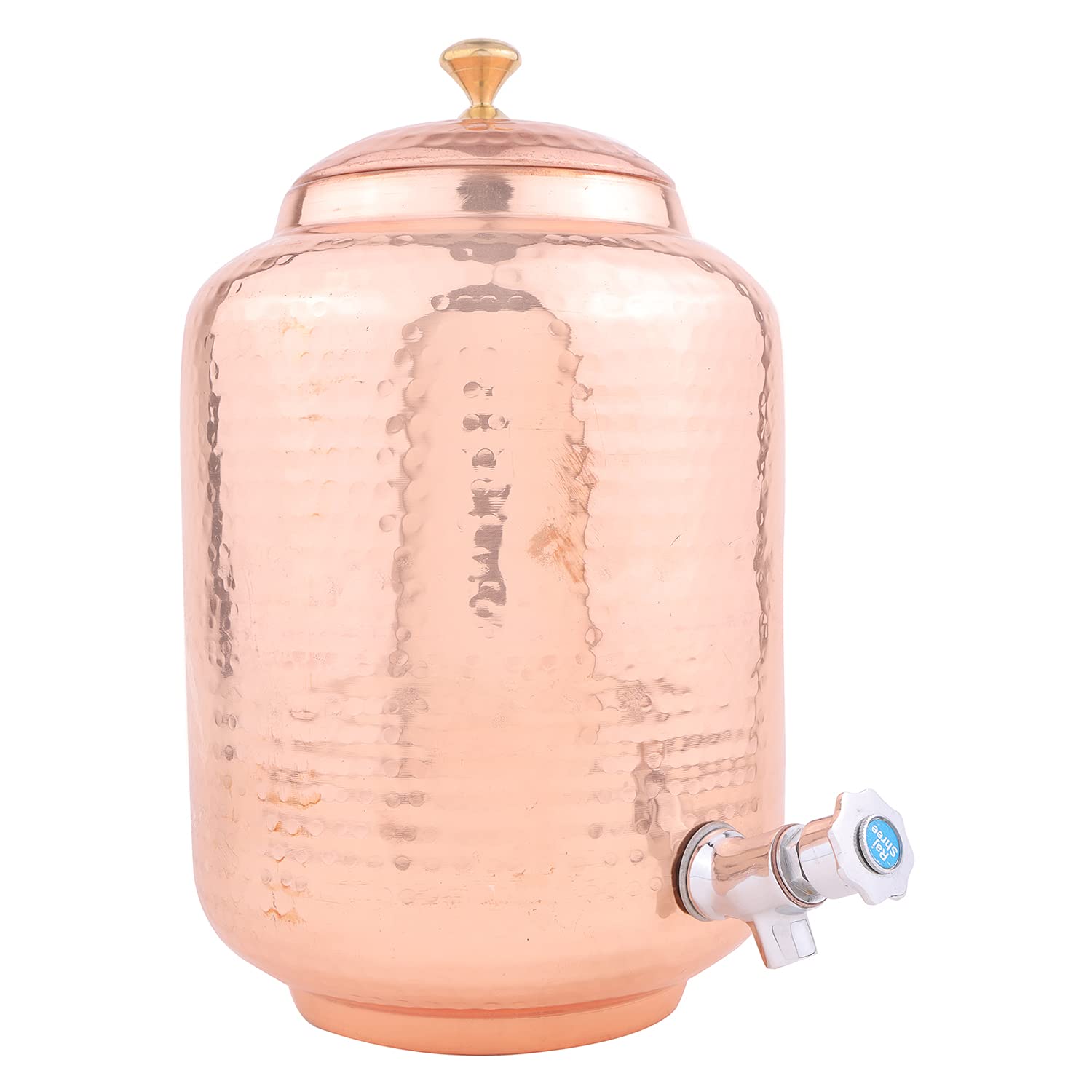 Handicrafts Leak Proof Copper Water Tank for Water, Golden Amazon.in