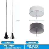 CubeTECH Bathroom Light Pull Cord and Fitting Kit Black 1.7m Cord view 3