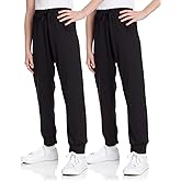Sweet Hearts Girls Sweatpants - 2 Pack Soft Fleece Athletic Performance Jogger Girls Pants: Made in USA (Sizes 5-18)