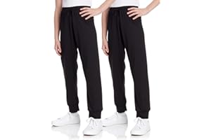 Sweet Hearts Girls Sweatpants - 2 Pack Soft Fleece Athletic Performance Girls Jogger Pants Activewear: Made in USA (5-18)