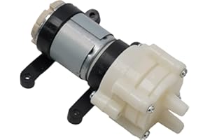 DC Diaphragm Pump for Aquarium Fish Tank, 6-12V Low Noise Air Pump with 2L/Min Flow Rate and Head for Tea Stove and Water Cir