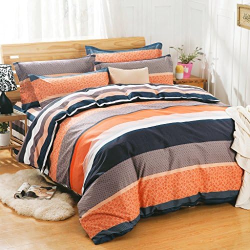 Maximize YFP-108 4-Piece Bed Sheet Set, 100% Pure Cotton with 200 Thread Count, Twill Woven, Printed Paisley Patterns, Wrinkle, Fade &amp; Stain Resistant, King Size
