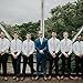DAZI Men's Skinny Tie Floral Print Cotton Necktie, Great for Weddings, Groom, Groomsmen, Missions, Dances, Gifts. (Blue Bloom)