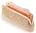 Yuenjoy Womens Dazzling Rhinestone Clutch Purse Evening Bags (Gold)