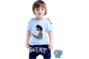 TKRIA Little Boys Dinosaur Shirts Toddler Top T-Shirt Dino Baby Sweatshirts Pullover Clothes Toddler T-Shirt