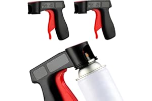 CHRYMUM 2PCS Instant Aerosol Trigger Handle, Instantly Converts Spray Cans into Spray Guns - Full Hand Grip, Reusable, Easy to Clip-On & Off - Universal Fit, Use on Spray Paint, Adhesives, Lubricants