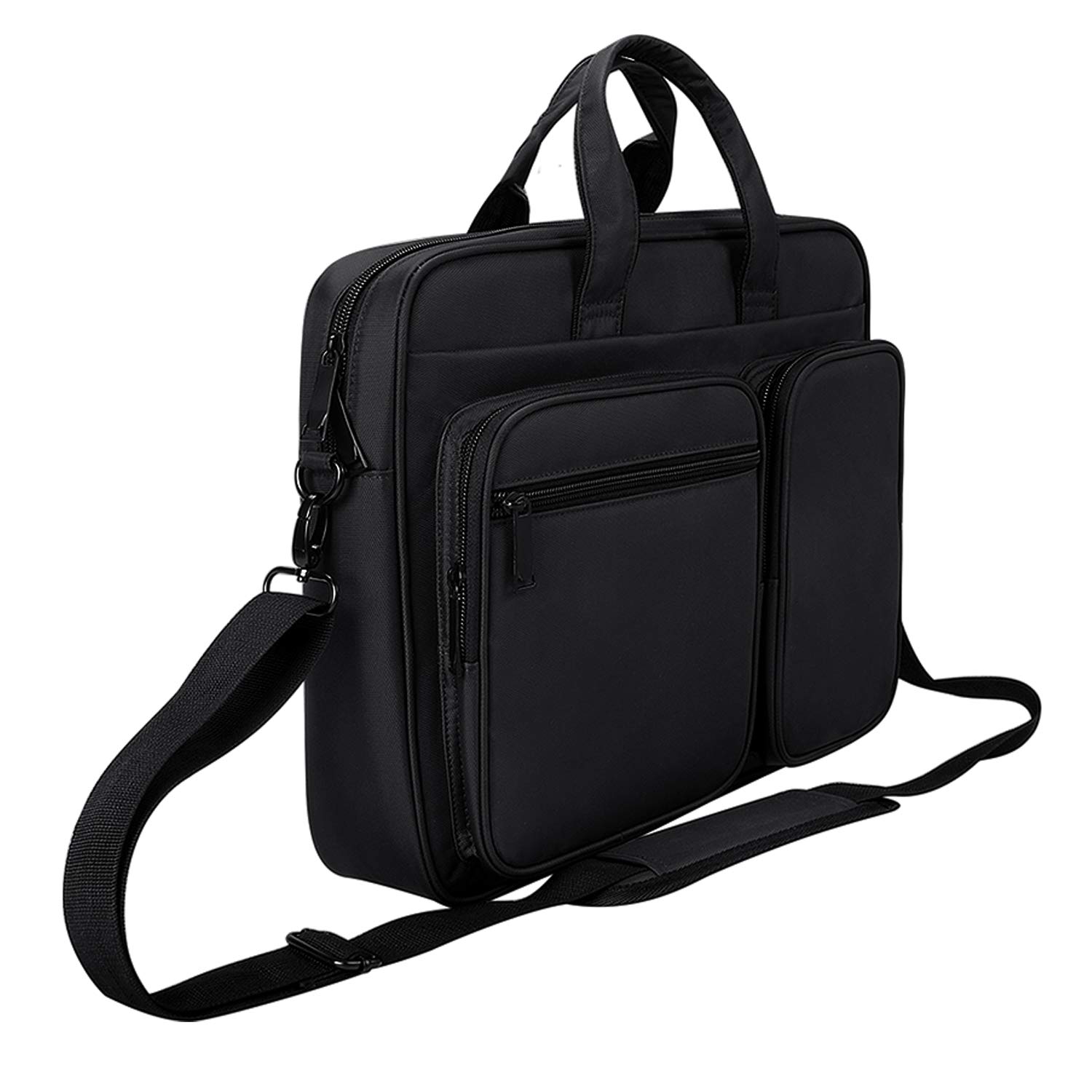 SEIUCAN 15.6 Inch Laptop Bag with Shoulder Strap, Fit for 13 to 15.6 Inch Laptop and Tablet（Black）