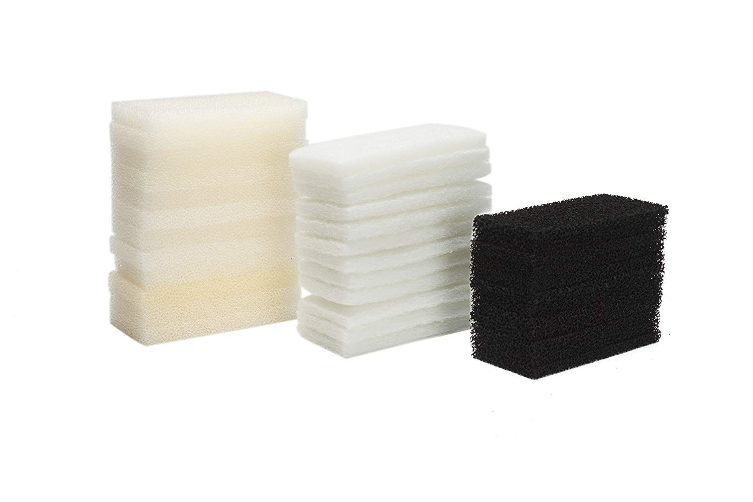 LTWHOME Value Pack of Foam Filters, Carbon Filters and Polyester Filters Set Fit for Fluval U2 Filter(Pack of 36)