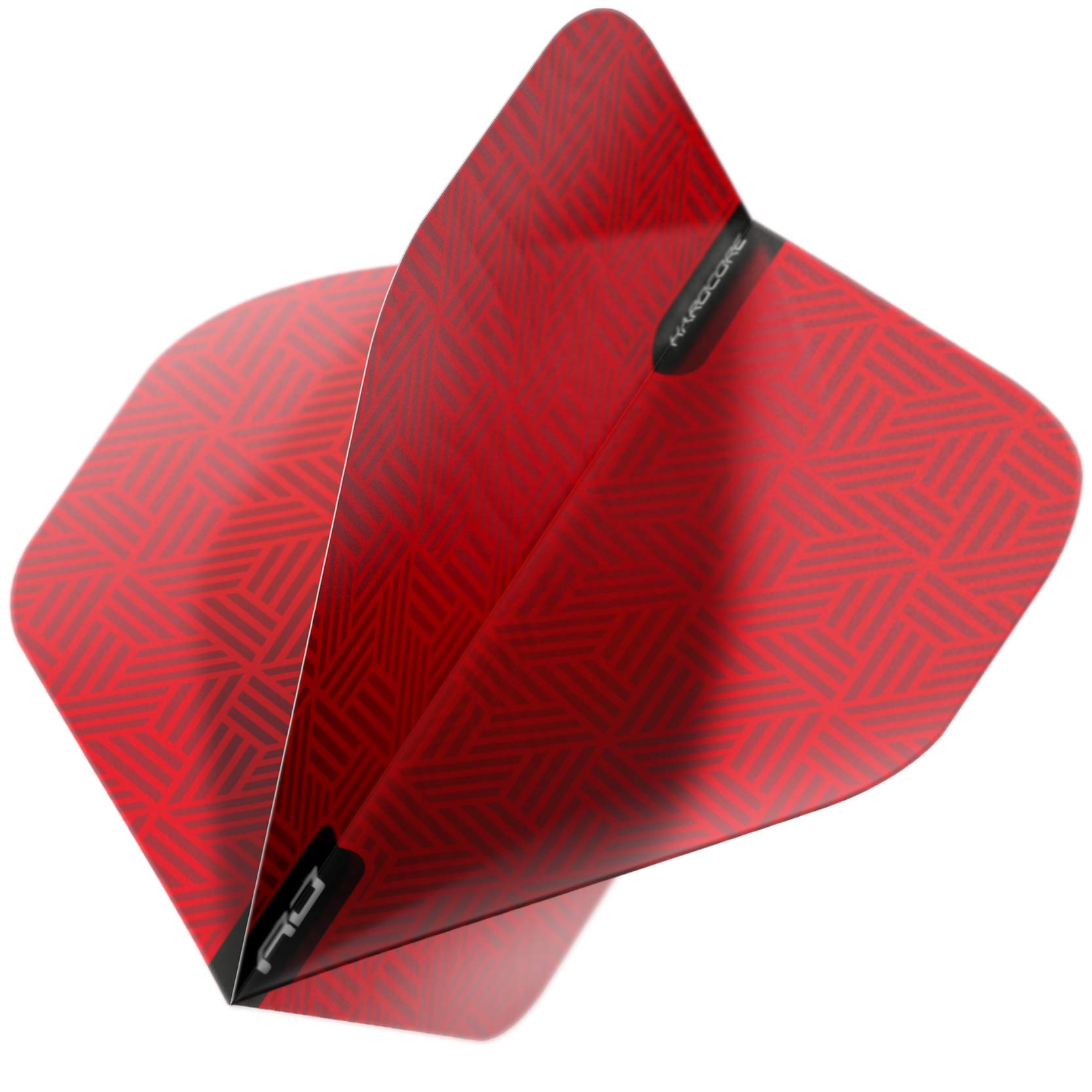 Hardcore XT Red Patterned Extra Thick Standard Dart Flights - 4 sets Per Pack (12 Dart Flights in total)
