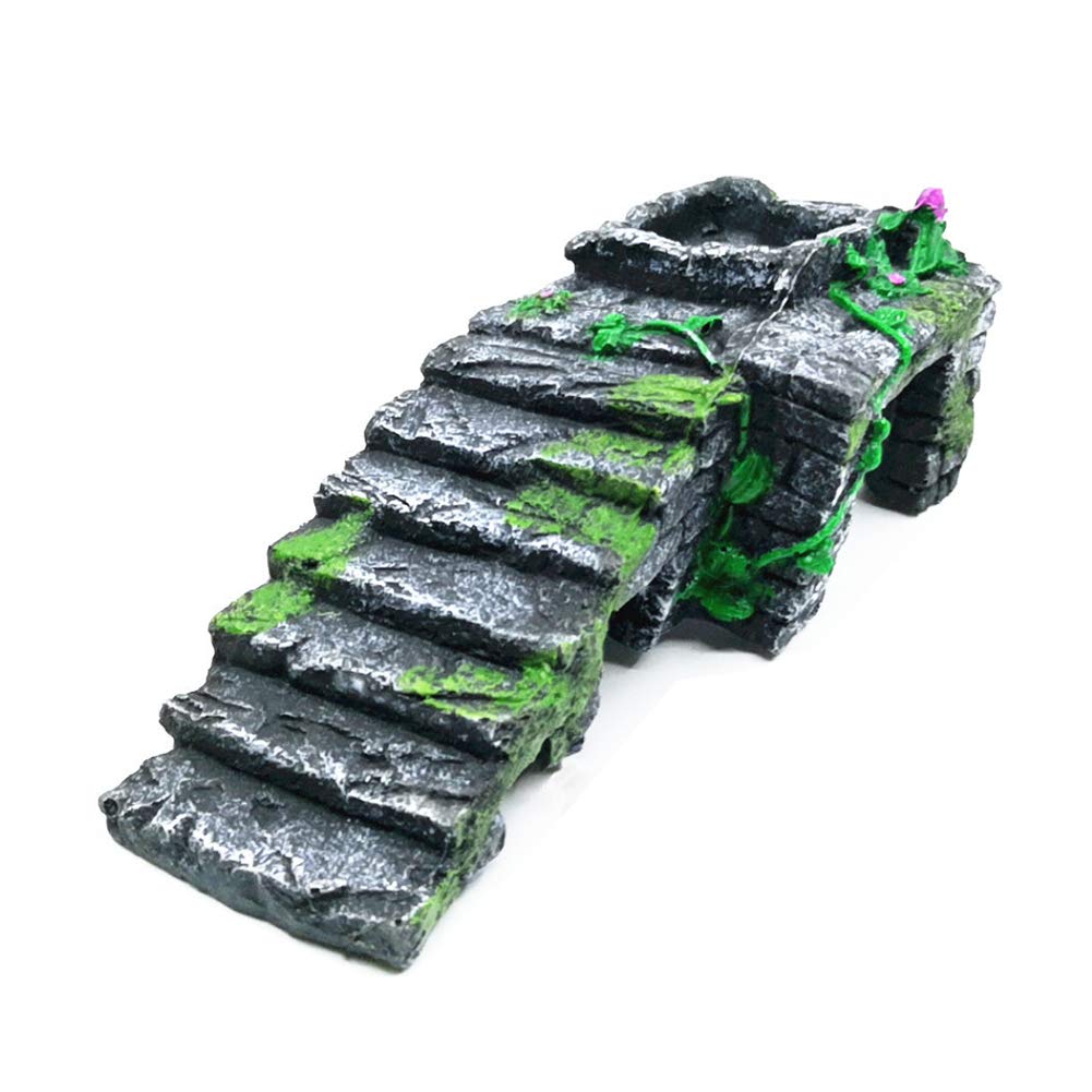Reptile Breeding Box Shelter Habitat Decor Terrarium Hideout Turtle Basking Ramp Water Bowl Feeding Humidify Hide Caves