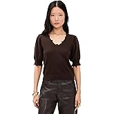 Ulla Johnson Women's Polline Short Sleeve Cashmere Top