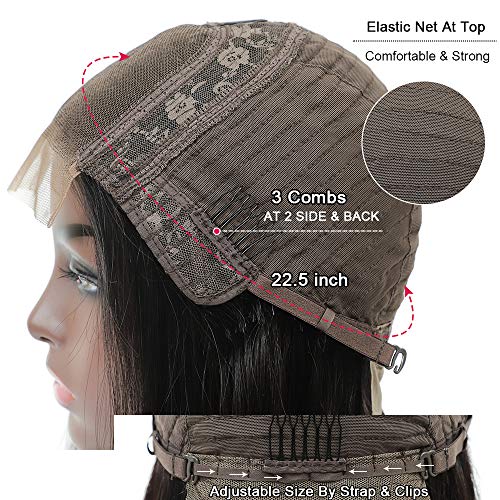 Brazilian-Virgin-Hair-Straight-Short-Bob-Lace-Front-Wigs-Human-Hair-Pre-Plucked-with-Baby-Hair-12inch-150-Density-4x4-Short-Bob-Wigs-for-Black-Women