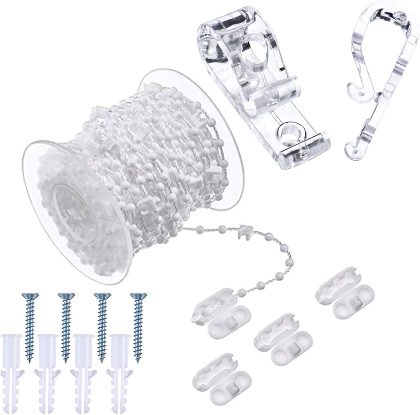 100 Links Vertical Blind Bottom Chain with 4 Pieces Plastic Chain