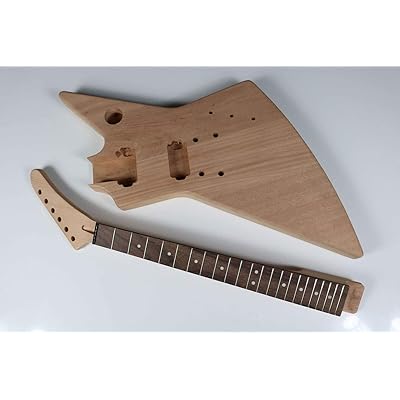 Buy New 6 String Mahogany Solid Body Explorer Style Electric Guitar Builder Kit Online In Singapore B08k2n27qt