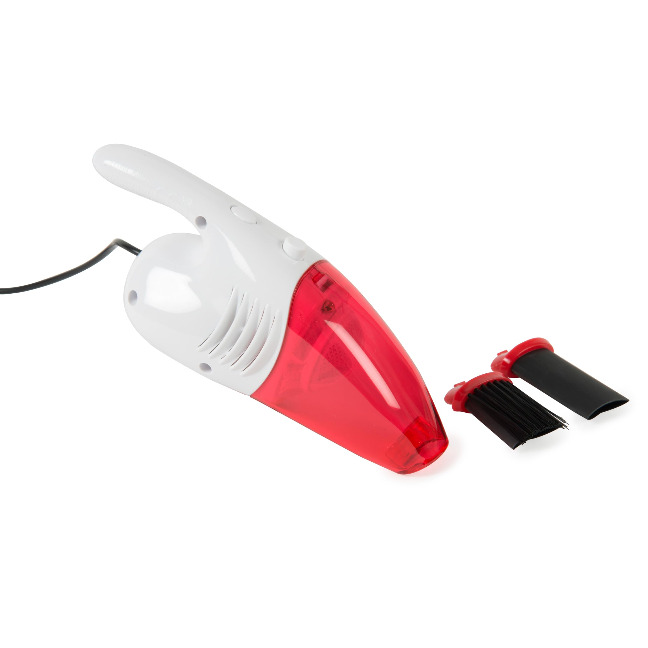 Funtime Gifts WORLDS SMALLEST VACUUM CLEANER โ USB Powered Mini Vacuum with 4ft Cord โ Includes 2 Attachments & Reusable Filter โ Perfect for PC, Desk, Car & Small Spaces