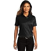 Port Authority Women's Short Sleeve SuperPro React Twill Button-Down Shirt