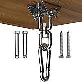Velomill Hammock Hanging Kit, 1000 lb Capacity Heavy Duty 360° Rotate Swing Ultra Durable Hooks for Swing, Chair, Multiple Indoor Outdoor Gym