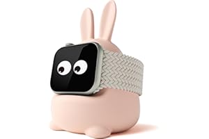 ELETIUO Charger Stand Compatible with Apple Watch Series 49/45/44/42/41/40/38mm (Ultra2/Ultra/9/8/7/6/SE2/SE/5/4/3,Silicone i