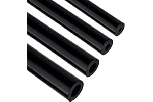 EVIL ENERGY 5/32 1/4 5/16 3/8 Silicone Vacuum Tubing Hose Line Kit 5FT 4PCS 130PSI Max Pressure Black (4mm 6mm 8mm 10mm)