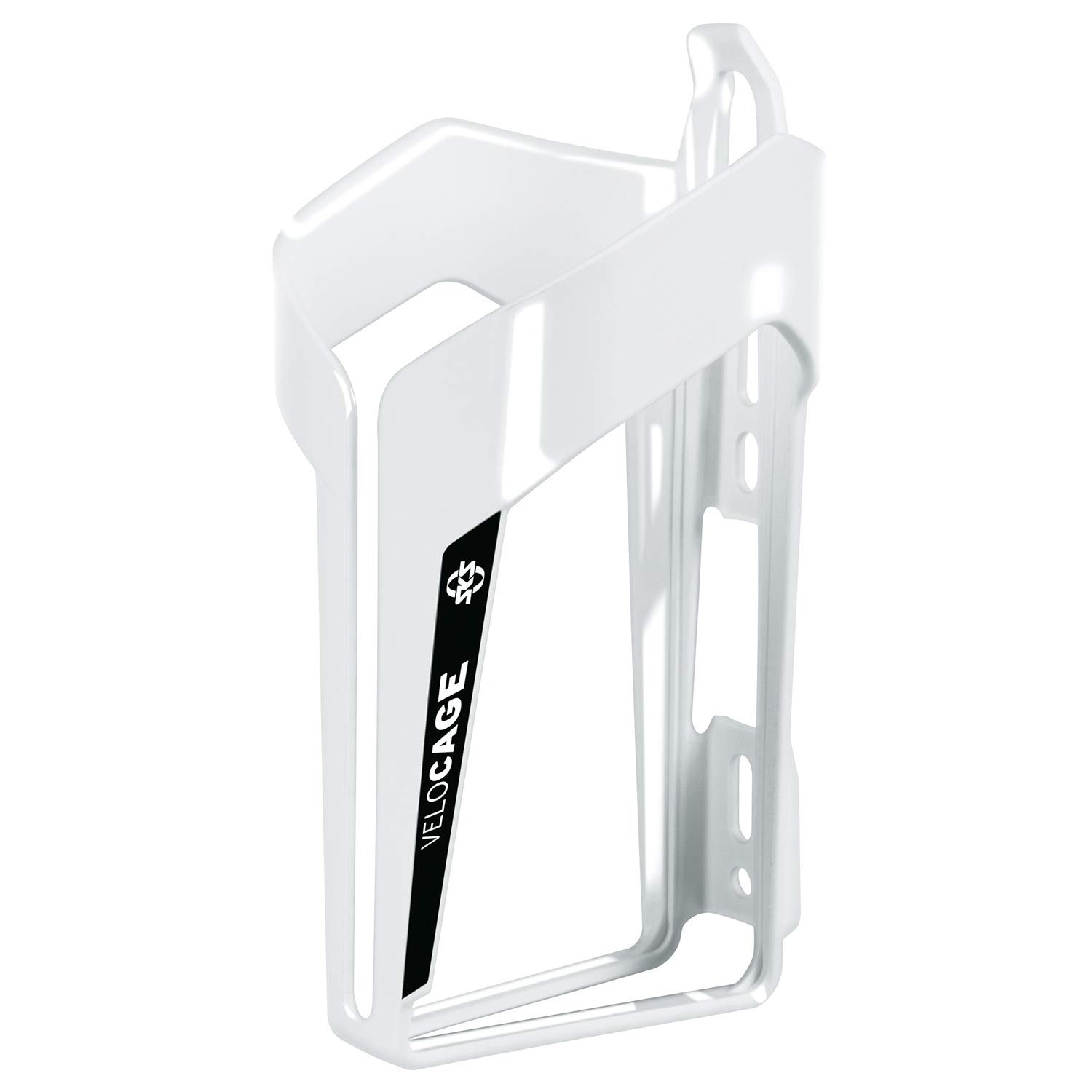SKS Velocage Bottle Cage: Gloss White/Black