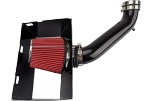 AUTOSITY Air Intake Kit, Cold Air Intake System Kits w/Filter Aluminum Replacement for 2003-2008 RAM 1500/2500 4.7L/ 5.7L Engine (Red)