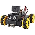 Yahboom AI Smart Robot Kit for UNO R3 Mecanum Wheel with ESP32 Camera App Control FPV Video Suitable for STEM Programming Education Kid Electronic Kit