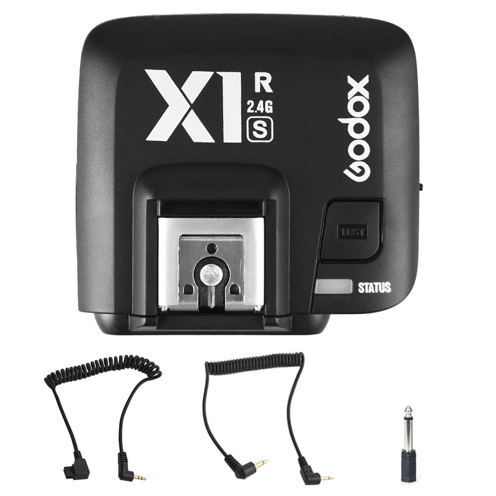 GODOX X1R-S 2.4G TTL High Speed Sync Wireless Remote Flash Receiver Compatible for Sony Camera with CONXTRUE USB LED (X1R-S Receiver)