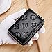 Women RFID Blocking Credit Card Holder Wallet Men Leather Multi Zipper Purse (black)