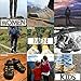 DailyShoes Round Hiking Boot Shoelaces Strong Durable Stylish Shoe Laces (Great for Track & Field Shoes) Black Red 54